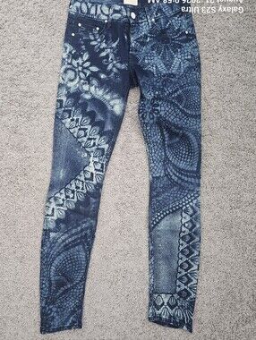 MOTHER Jeans 26 Low Rise THE LOOKER "Table Manners" Navy Blue